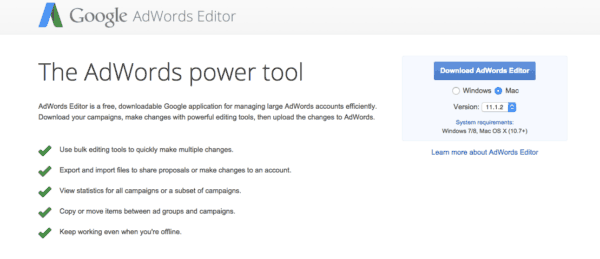 adwords editor lets users adwords editor lets users