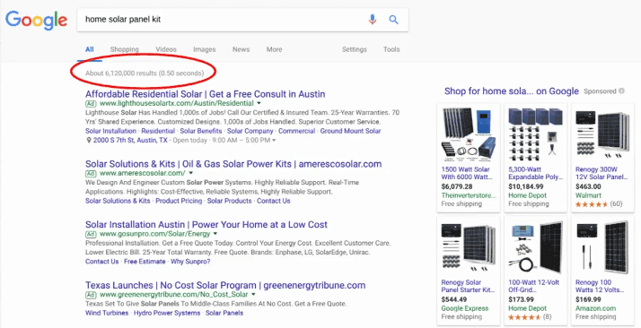 6 million search results for your product