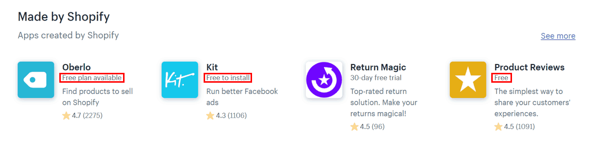 Shopify App Store - Free Apps